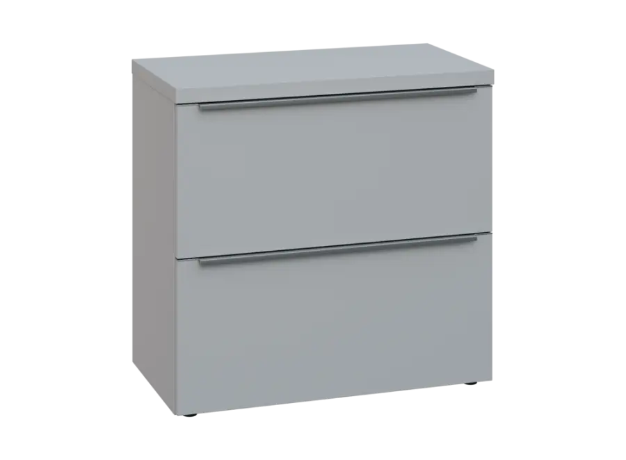 SIN 2 - 82Z kancelářská skříň, 2-zásuvková, 770x800x400, šedá